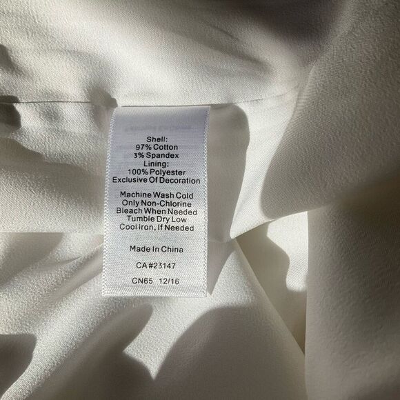 Talbots White Scallop Edge Embroidered Skirt, 4 richmom countryclub preppy - Picture 12 of 13